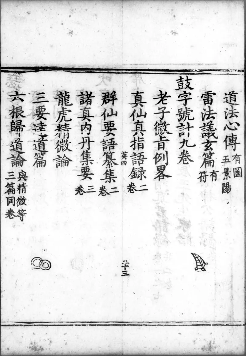 正统道藏.00.目录.明正统十年内府刊本.灰度胶片_绝版书_天涯系列_t涯_绝版古籍电子书合集（13大类）_道家_道藏（七套）