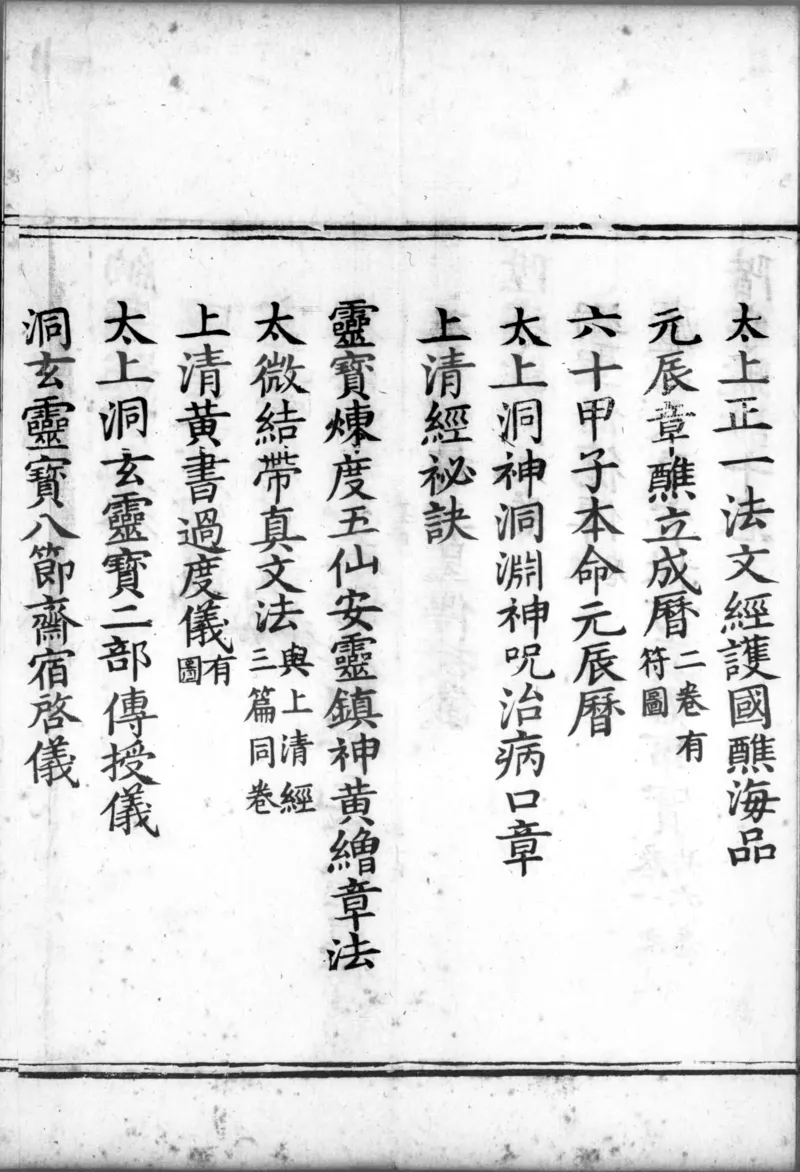 正统道藏.00.目录.明正统十年内府刊本.灰度胶片_绝版书_天涯系列_t涯_绝版古籍电子书合集（13大类）_道家_道藏（七套）