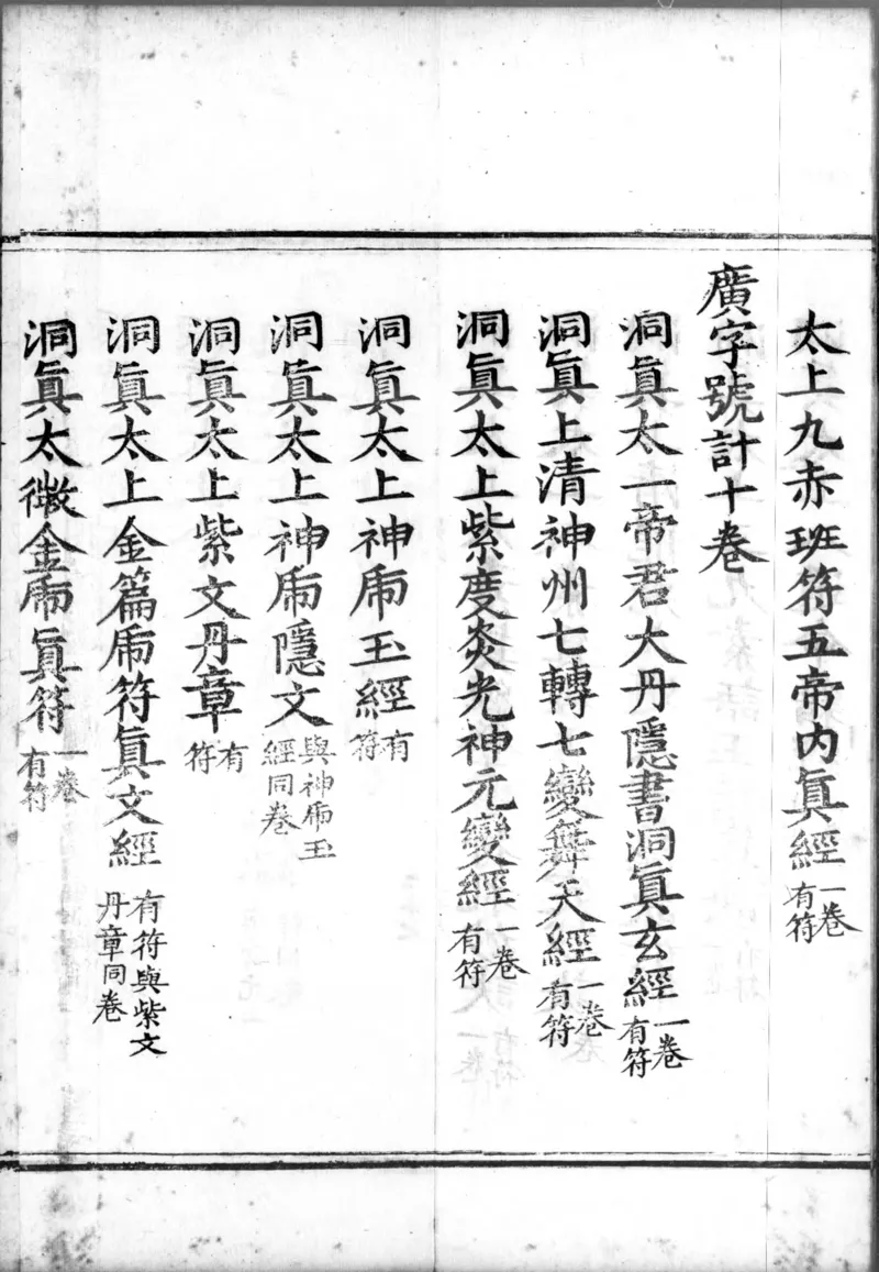 正统道藏.00.目录.明正统十年内府刊本.灰度胶片_绝版书_天涯系列_t涯_绝版古籍电子书合集（13大类）_道家_道藏（七套）