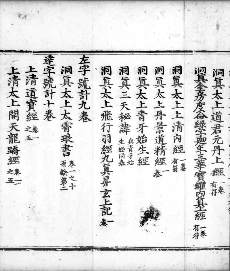 正统道藏.00.目录.明正统十年内府刊本.灰度胶片_绝版书_天涯系列_t涯_绝版古籍电子书合集（13大类）_道家_道藏（七套）