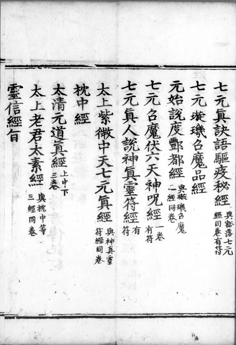 正统道藏.00.目录.明正统十年内府刊本.灰度胶片_绝版书_天涯系列_t涯_绝版古籍电子书合集（13大类）_道家_道藏（七套）