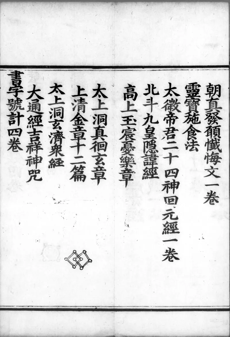 正统道藏.00.目录.明正统十年内府刊本.灰度胶片_绝版书_天涯系列_t涯_绝版古籍电子书合集（13大类）_道家_道藏（七套）