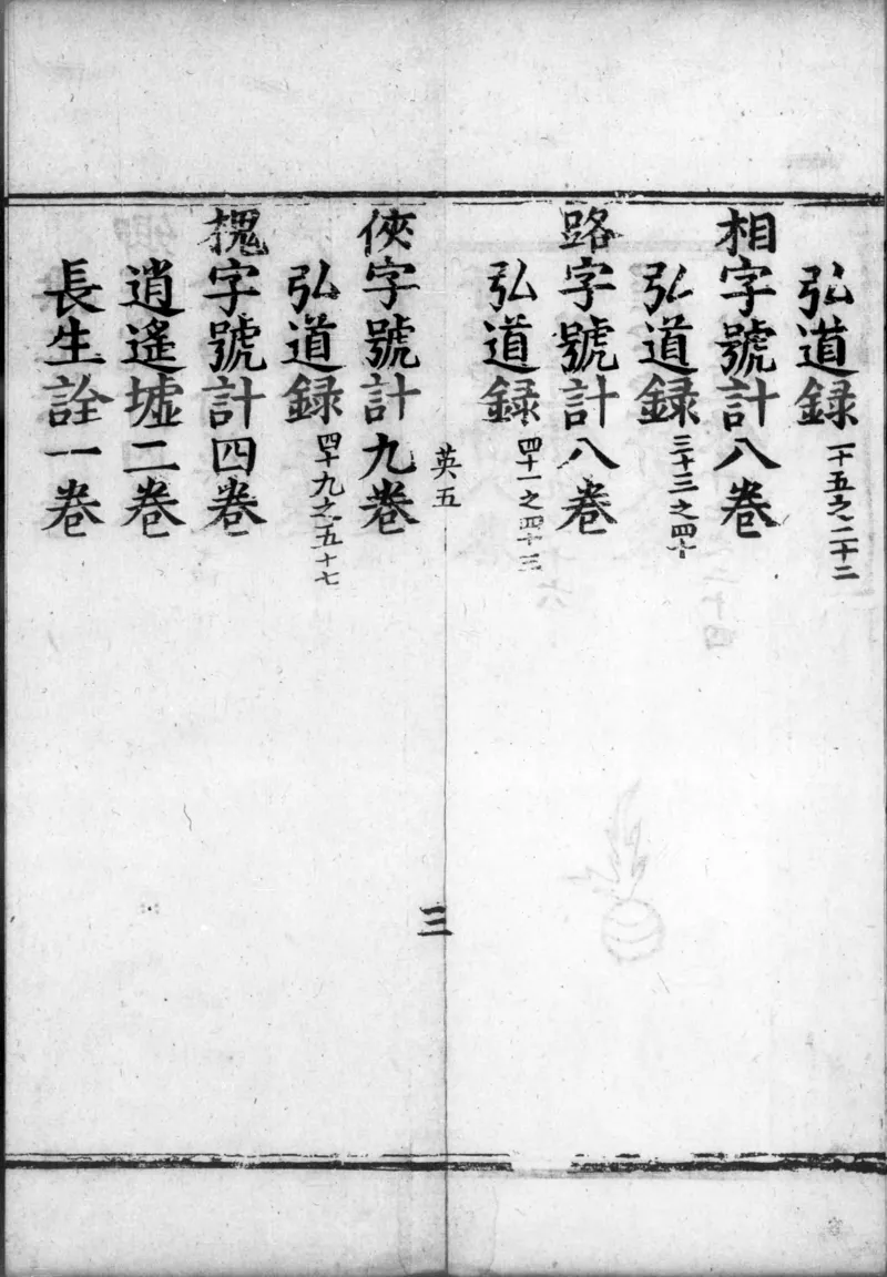 正统道藏.00.目录.明正统十年内府刊本.灰度胶片_绝版书_天涯系列_t涯_绝版古籍电子书合集（13大类）_道家_道藏（七套）