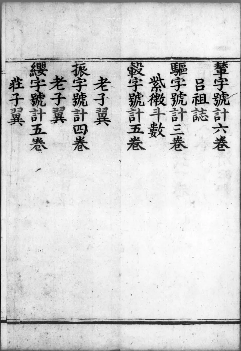 正统道藏.00.目录.明正统十年内府刊本.灰度胶片_绝版书_天涯系列_t涯_绝版古籍电子书合集（13大类）_道家_道藏（七套）