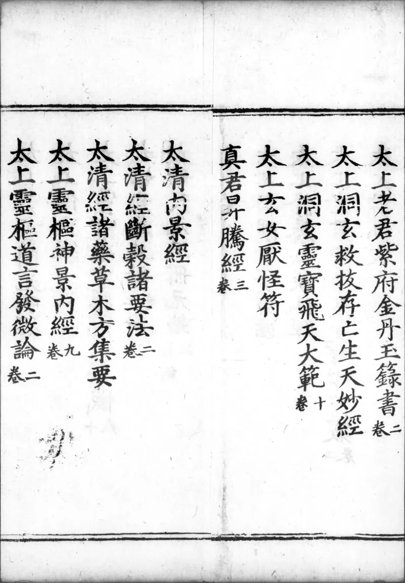 正统道藏.00.目录.明正统十年内府刊本.灰度胶片_绝版书_天涯系列_t涯_绝版古籍电子书合集（13大类）_道家_道藏（七套）