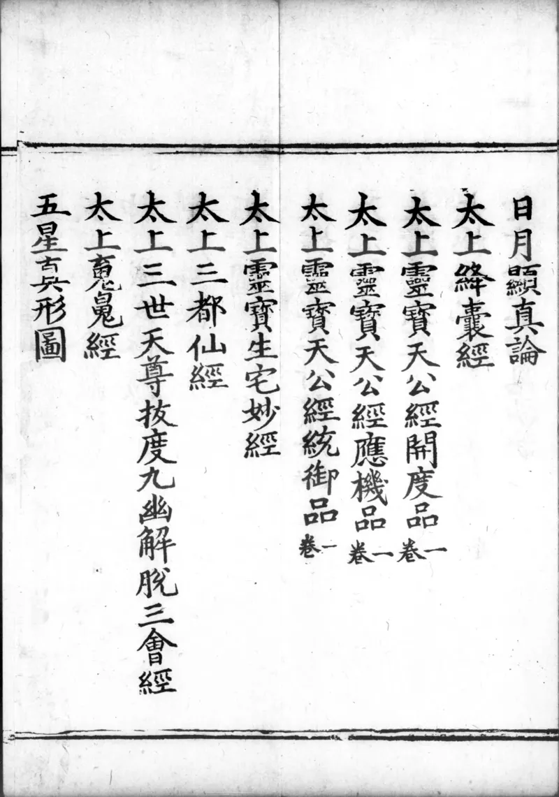 正统道藏.00.目录.明正统十年内府刊本.灰度胶片_绝版书_天涯系列_t涯_绝版古籍电子书合集（13大类）_道家_道藏（七套）