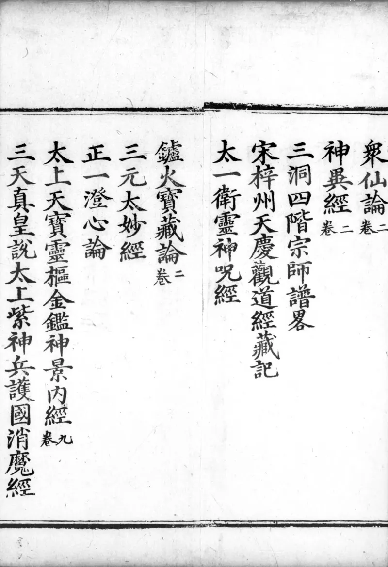 正统道藏.00.目录.明正统十年内府刊本.灰度胶片_绝版书_天涯系列_t涯_绝版古籍电子书合集（13大类）_道家_道藏（七套）