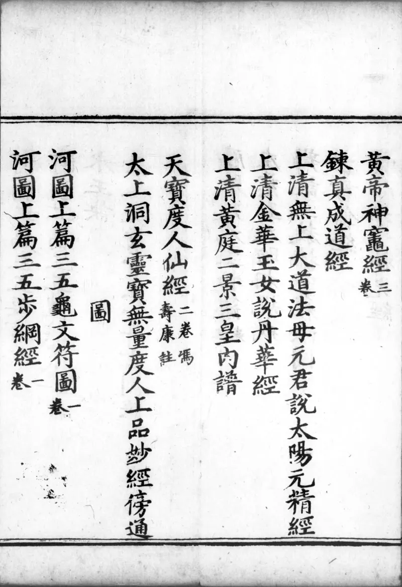 正统道藏.00.目录.明正统十年内府刊本.灰度胶片_绝版书_天涯系列_t涯_绝版古籍电子书合集（13大类）_道家_道藏（七套）