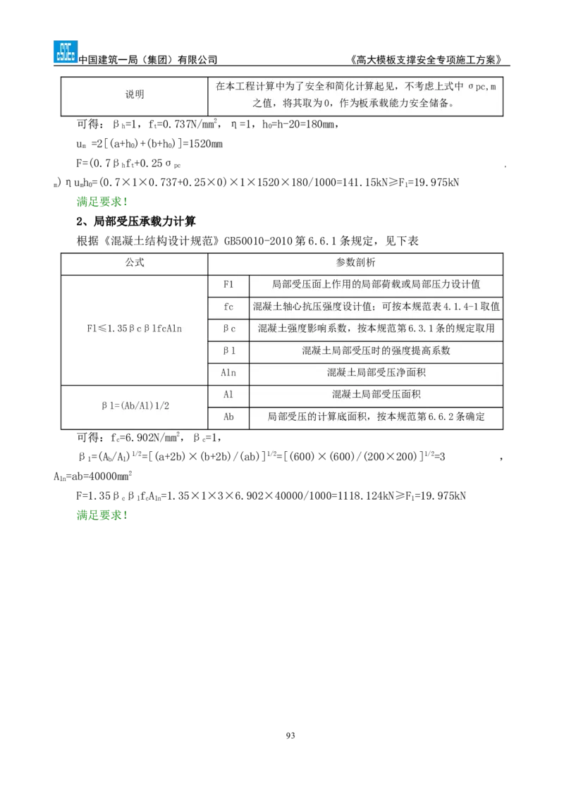 龙泉驿区污水处理厂高大模板支撑安全专项施工方案_2020年公司级优秀施组方案