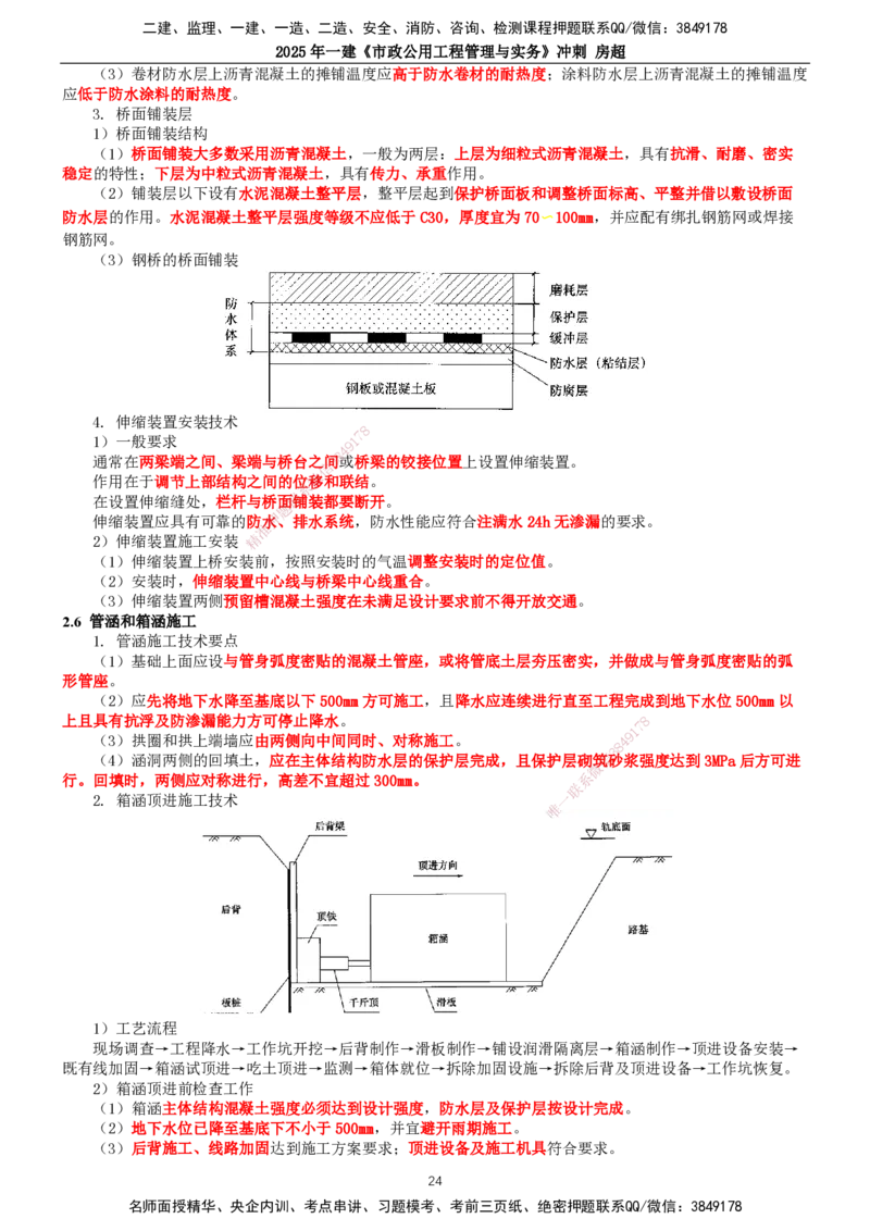 2025年一建市政-冲刺_2026年一级建造师_2026年一建市政_2025年一建市政SVIP_04-冲刺串讲✿考点强化✿小灶集训_38-市政《冲刺串讲班》房超TG_讲义