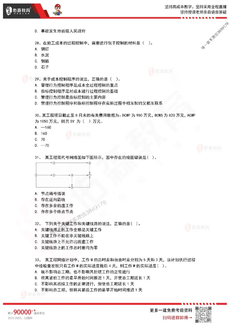 2025年一建《项目管理》佑森冲刺密押A卷_2026年一级建造师_2026年一建管理_2025年一建管理SVIP_05-考前密训✿央企特训✿机构普押_29-管理《浓缩10页纸+密押卷》YS