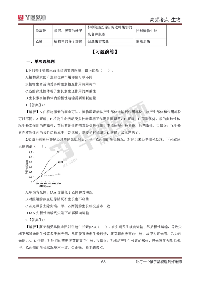 中学生物高频考点_教资_33教资笔试历年真题汇总（科一+科二+科三）_科三真题_02初中科三各科电子资料包合集_生物（资料文档）_初中生物_03高频考点及笔记