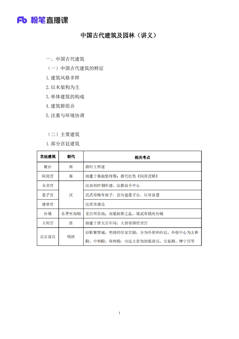 2023.08.25+中国古代建筑及园林+朱迪+（讲义+笔记）+（常识高分专项课）_2026考公资料_（10）粉笔_2025粉笔国考省考980（课＋笔记）_粉笔980（25多省）_02025年980系统班补充课程FB_讲义