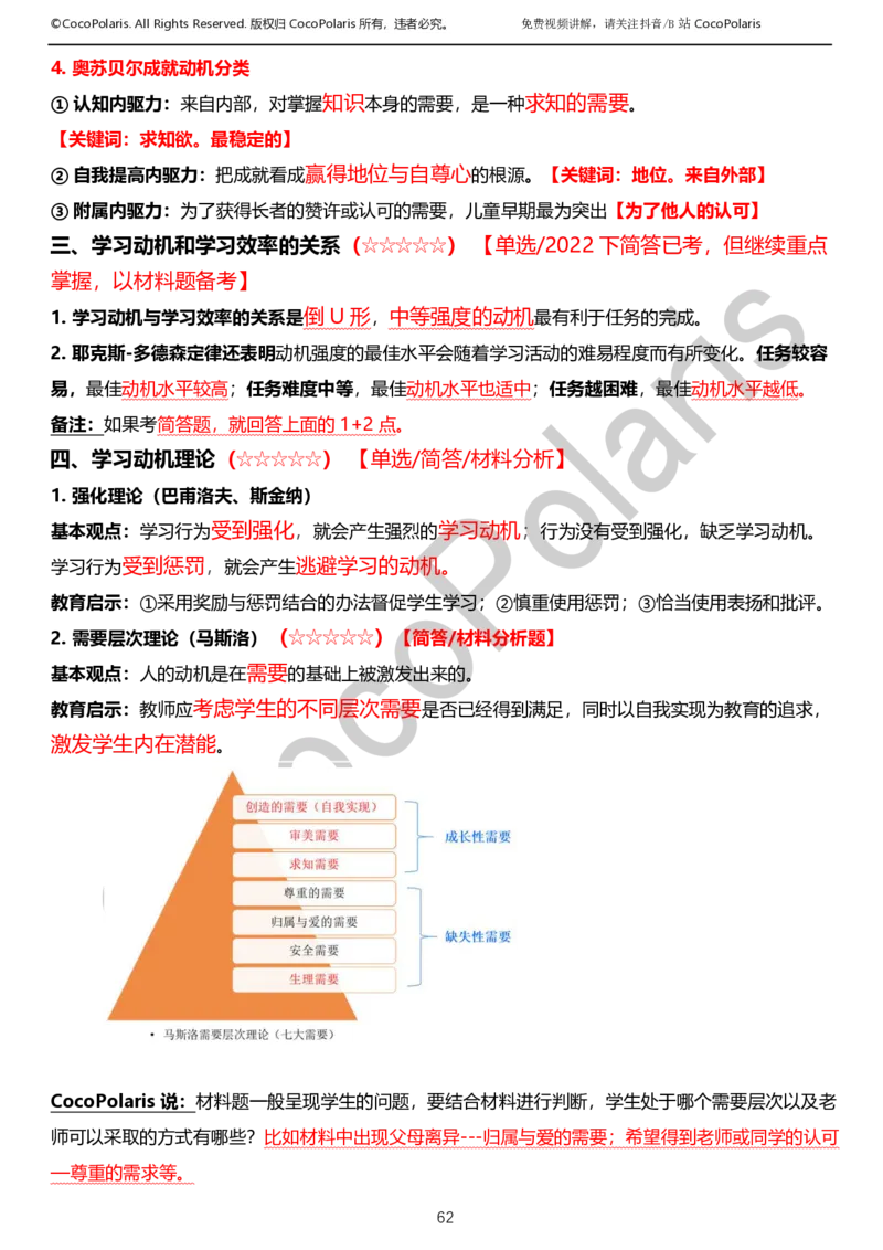 0125下小学科二CocoPolarisの教育知识与能力学习讲义_教资_初高中2026教资_25下教师资格证_9.2025下教资Coco中小学科一科二_coco教资_25下小学科二CocoPolarisの小学教育知识与能力笔记