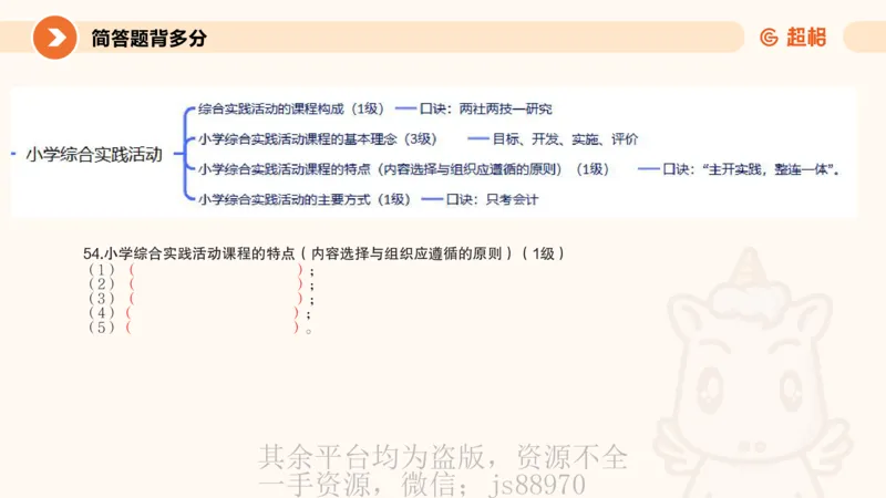 PPT_1_教资_大圣26上蒙题技巧通用网课（中小幼）_CG26上教资笔试小学_0226上小学-教育知识与能力（更新中）_02简答题分带背营
