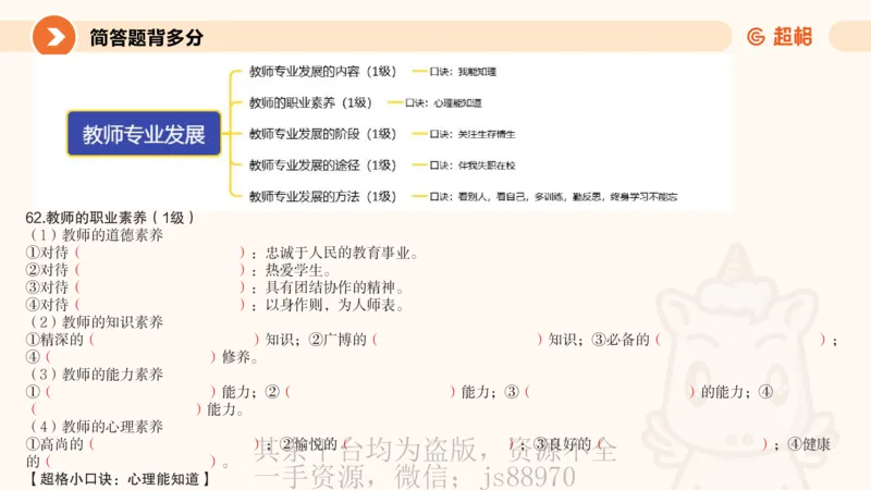 PPT_1_教资_大圣26上蒙题技巧通用网课（中小幼）_CG26上教资笔试小学_0226上小学-教育知识与能力（更新中）_02简答题分带背营