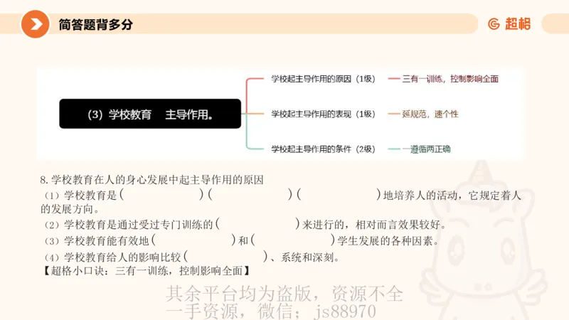 PPT_1_教资_大圣26上蒙题技巧通用网课（中小幼）_CG26上教资笔试小学_0226上小学-教育知识与能力（更新中）_02简答题分带背营