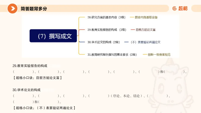 PPT_1_教资_大圣26上蒙题技巧通用网课（中小幼）_CG26上教资笔试小学_0226上小学-教育知识与能力（更新中）_02简答题分带背营