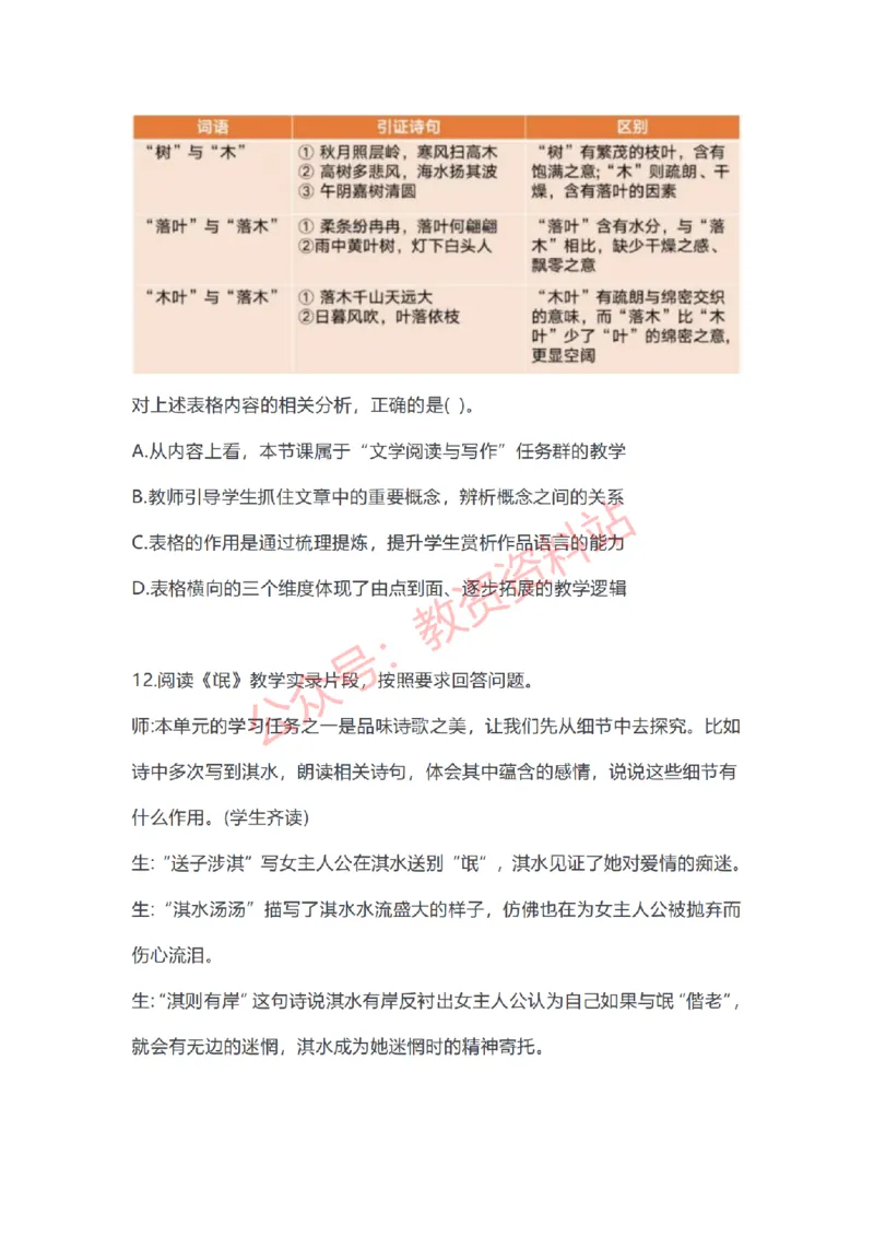 2023年上半年高中《语文》教师资格证笔试真题及答案解析_教资_33教资笔试历年真题汇总（科一+科二+科三）_科三真题_02高中科三各科电子资料包合集_语文（资料文档）