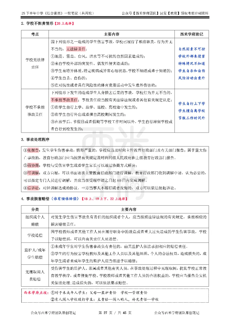 25下中学-综合素质一轮笔记_教资_26上西米学府一轮重点笔记（中学科一）_25下版重点笔记+习题