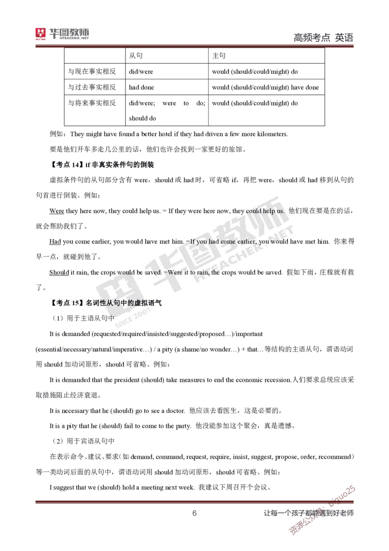 中学英语高频考点_教资_33教资笔试历年真题汇总（科一+科二+科三）_科三真题_02初中科三各科电子资料包合集_英语（资料文档）_初中英语_03高频考点及笔记