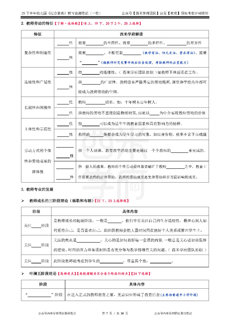 25下幼儿-综合素质-一轮默写自测笔记_教资_25下资料合集二_2025下一轮默写本_幼儿：一轮笔记重点笔记默写本