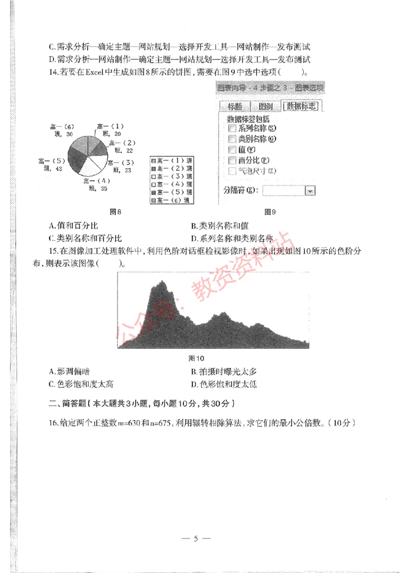 2015年上半年高中《信息技术》教师资格证笔试真题及答案解析_教资_33教资笔试历年真题汇总（科一+科二+科三）_科三真题_02高中科三各科电子资料包合集_信息（资料文档）