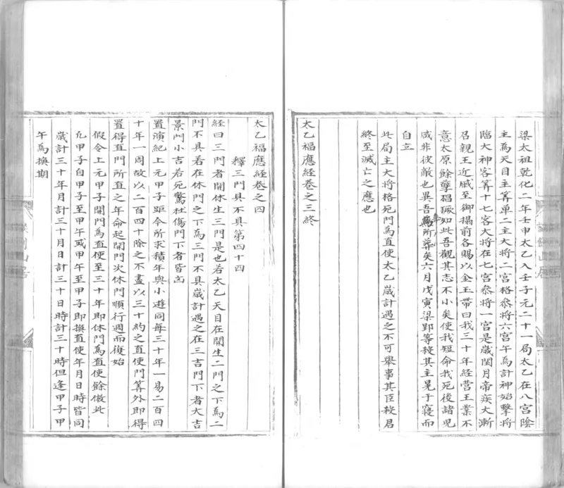 景祐太乙福应经.十卷.明代谈剑山居抄本.书号12136.灰度胶片(1)_绝版书_天涯系列_t涯_绝版古籍电子书合集（13大类）_风水类