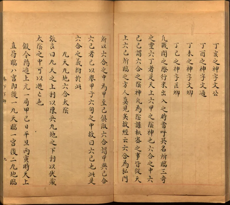 景祐遁甲符应经.上部三卷.下部三卷.宋.杨维德等撰.明末朱丝栏钞本（美国国会图书馆）_绝版书_天涯系列_t涯_绝版古籍电子书合集（13大类）_风水类