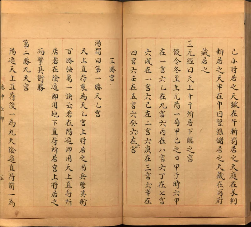 景祐遁甲符应经.上部三卷.下部三卷.宋.杨维德等撰.明末朱丝栏钞本（美国国会图书馆）_绝版书_天涯系列_t涯_绝版古籍电子书合集（13大类）_风水类