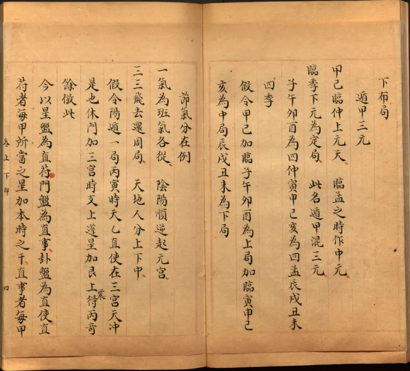 景祐遁甲符应经.上部三卷.下部三卷.宋.杨维德等撰.明末朱丝栏钞本（美国国会图书馆）_绝版书_天涯系列_t涯_绝版古籍电子书合集（13大类）_风水类