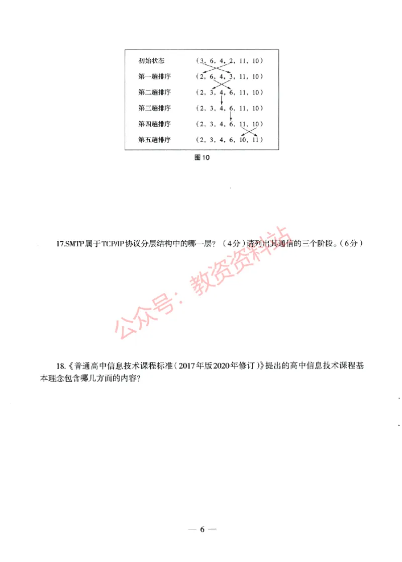 2022年上半年高中《信息技术》教师资格证笔试真题及答案解析_教资_33教资笔试历年真题汇总（科一+科二+科三）_科三真题_02高中科三各科电子资料包合集_信息（资料文档）