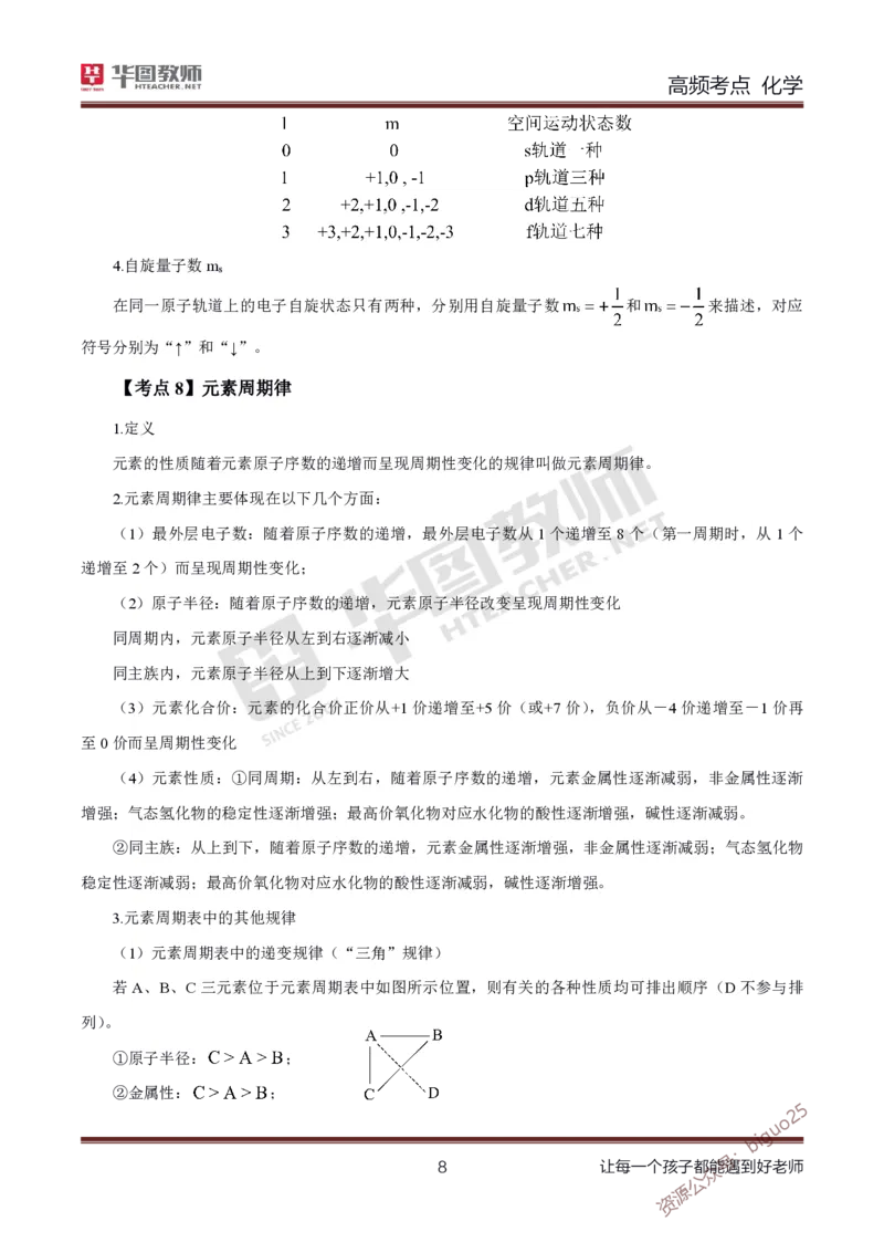 中学化学笔记考点1_教资_33教资笔试历年真题汇总（科一+科二+科三）_科三真题_02高中科三各科电子资料包合集_化学（资料文档）_高中化学_3科三考点笔记