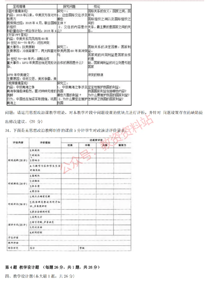 2015上-2019上高中思想政治学科知识历年真题及解析_教资_33教资笔试历年真题汇总（科一+科二+科三）_科三真题_02高中科三各科电子资料包合集_政治（资料文档）_高中政治
