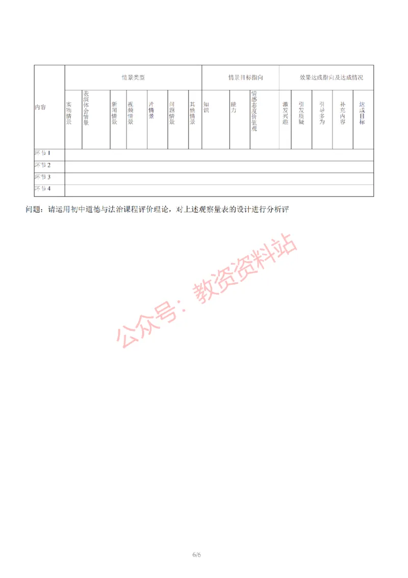 2022年下半年初中《道德与法治》教师资格证笔试真题及答案解析_教资_33教资笔试历年真题汇总（科一+科二+科三）_科三真题_02初中科三各科电子资料包合集_政治（资料文档）