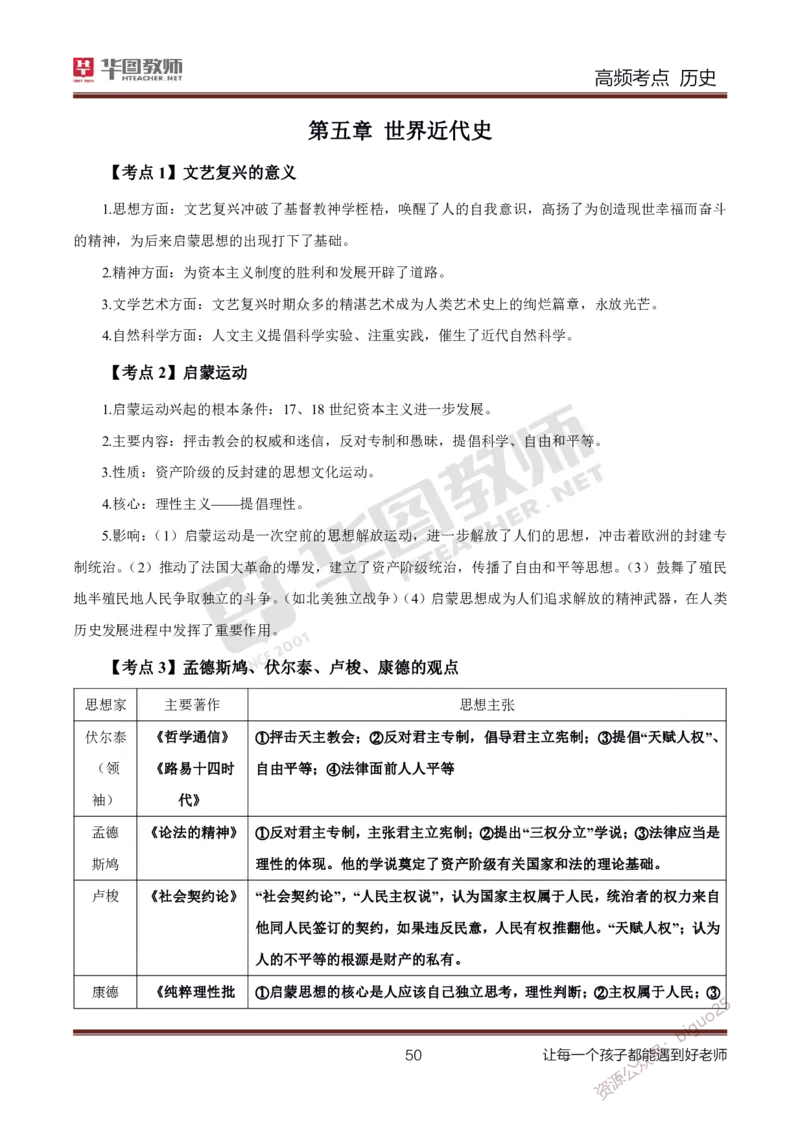 中学历史高频考点_教资_33教资笔试历年真题汇总（科一+科二+科三）_科三真题_02高中科三各科电子资料包合集_历史（资料文档）_高中历史_03高频考点及笔记