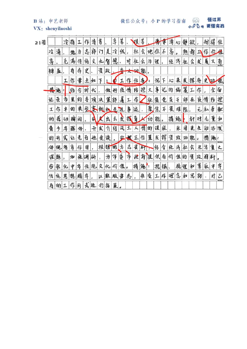2021年国家公考《申论》题（副省级）第3题（解析）_2026考公资料_（12）小p公考_2025合集_申论申艺（小P公考）公众号：上岸总站_申艺申论讲义_2025年江苏省考申论全程班Day8