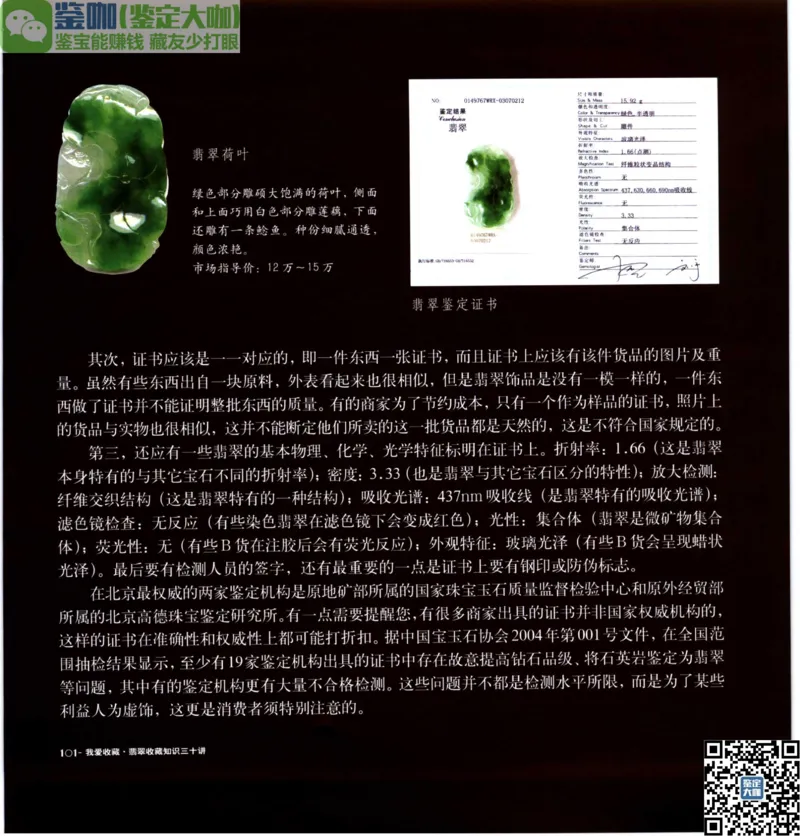 翡翠收藏知识三十讲_X018-玉石珠宝鉴定教程最新合集_6、翡翠鉴定专题全套课程_翡翠电子书_更新