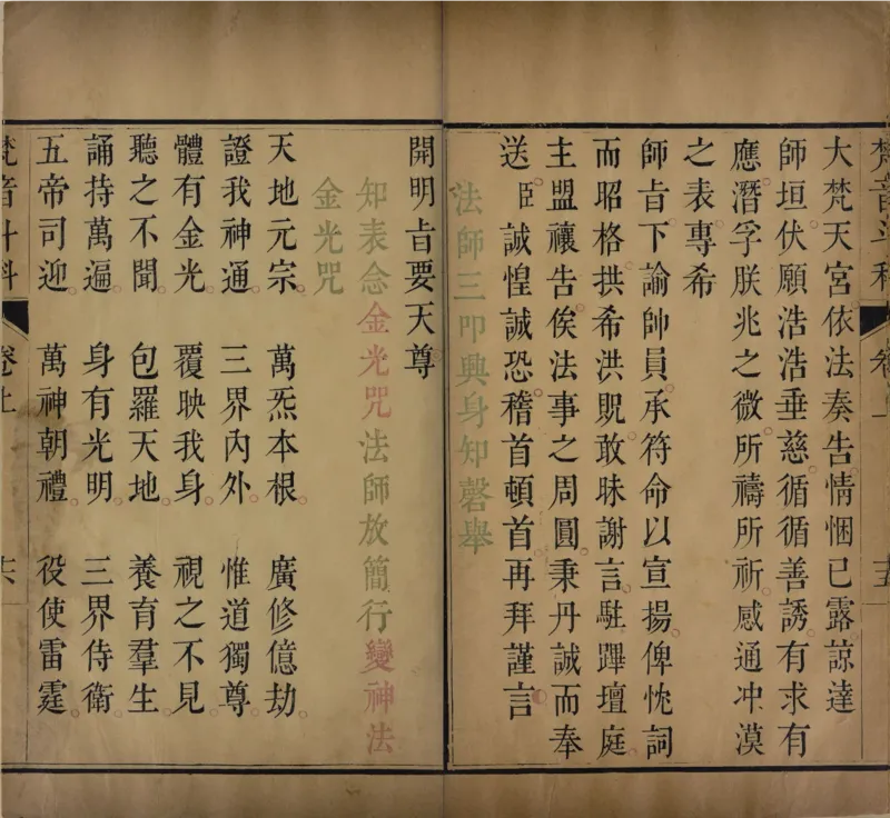 梵音斗科.上下卷.清.娄近垣.撰.清雍正时期四色套印刊本(1)_绝版书_天涯系列_t涯_绝版古籍电子书合集（13大类）_道家