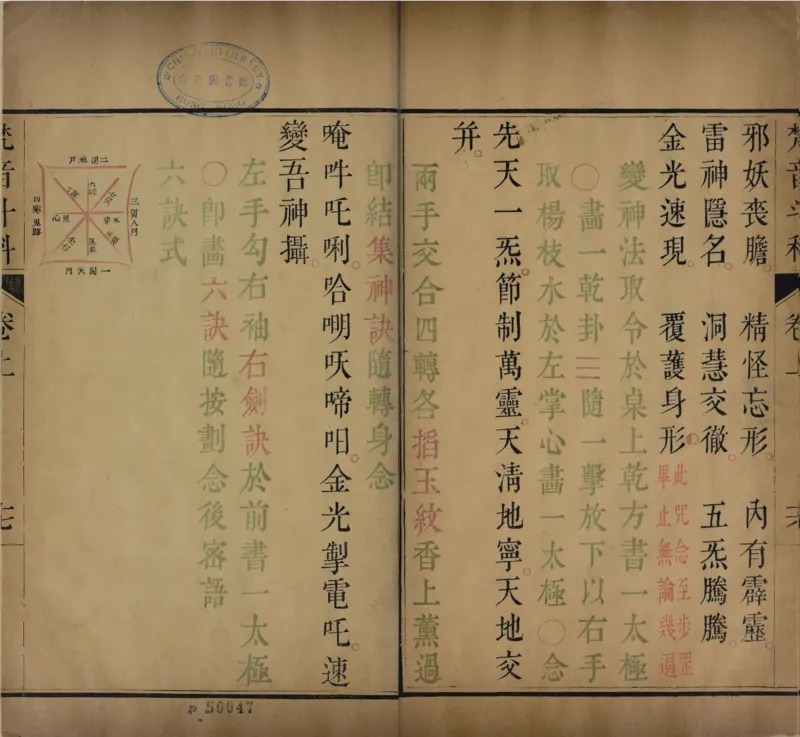 梵音斗科.上下卷.清.娄近垣.撰.清雍正时期四色套印刊本(1)_绝版书_天涯系列_t涯_绝版古籍电子书合集（13大类）_道家