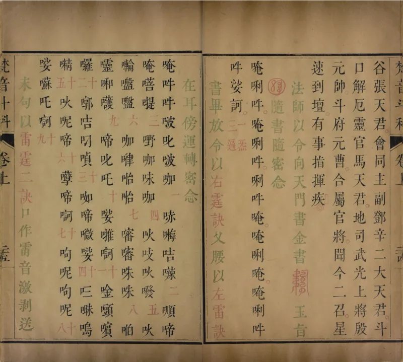 梵音斗科.上下卷.清.娄近垣.撰.清雍正时期四色套印刊本(1)_绝版书_天涯系列_t涯_绝版古籍电子书合集（13大类）_道家