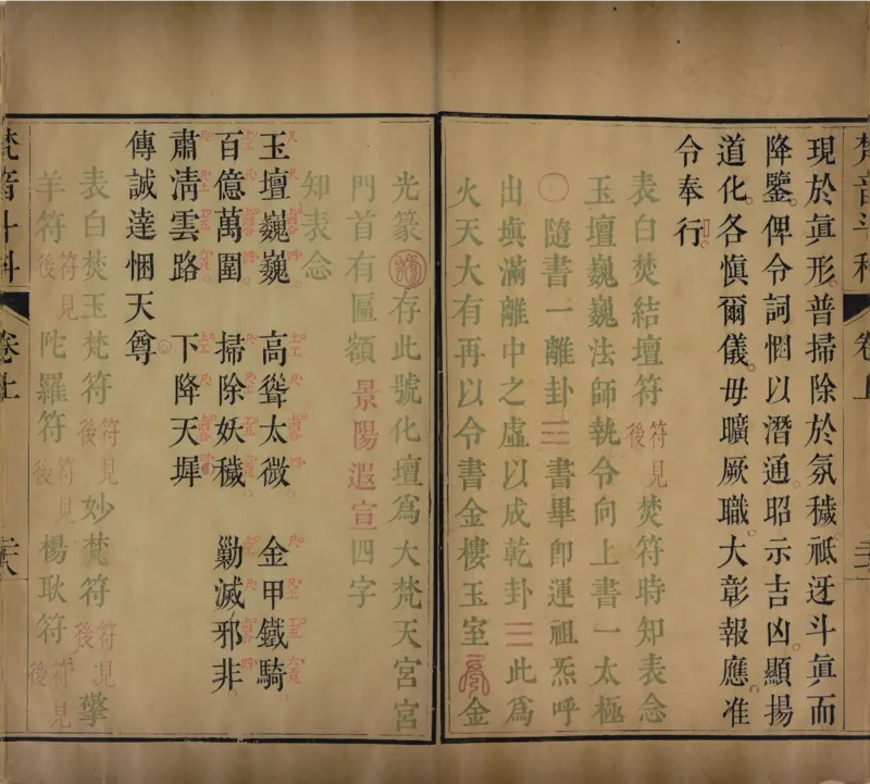 梵音斗科.上下卷.清.娄近垣.撰.清雍正时期四色套印刊本(1)_绝版书_天涯系列_t涯_绝版古籍电子书合集（13大类）_道家