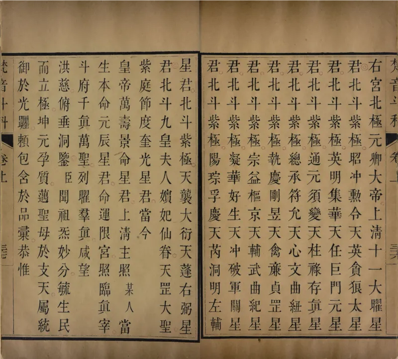 梵音斗科.上下卷.清.娄近垣.撰.清雍正时期四色套印刊本(1)_绝版书_天涯系列_t涯_绝版古籍电子书合集（13大类）_道家