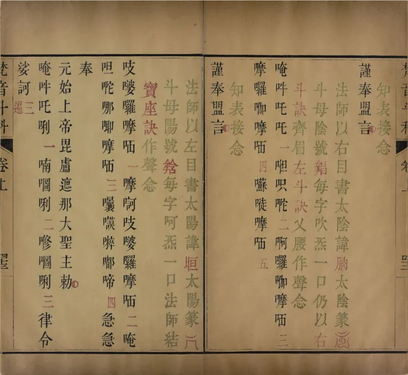 梵音斗科.上下卷.清.娄近垣.撰.清雍正时期四色套印刊本(1)_绝版书_天涯系列_t涯_绝版古籍电子书合集（13大类）_道家