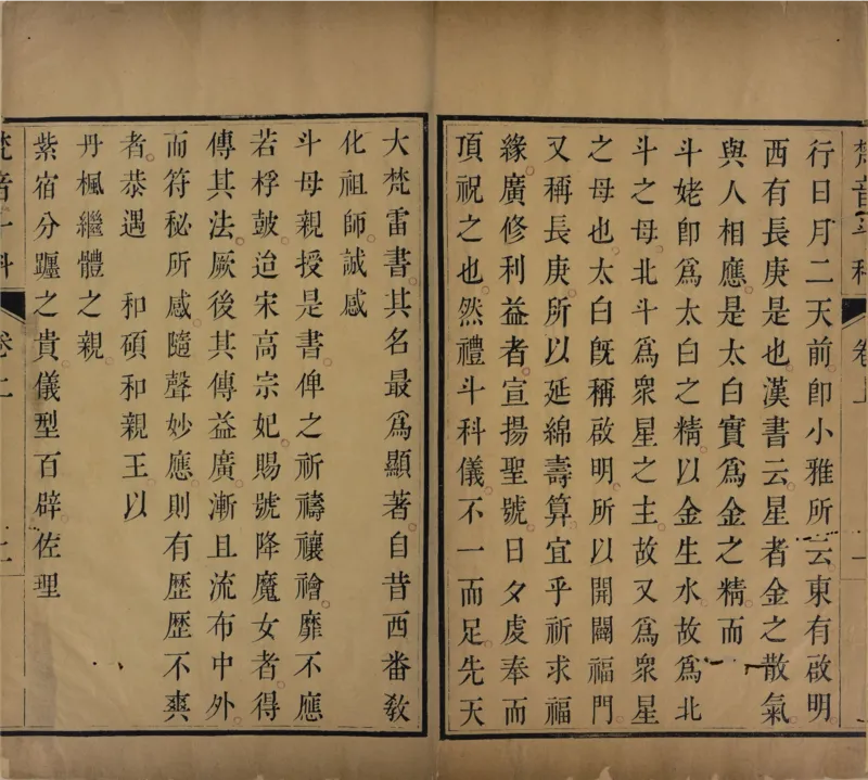 梵音斗科.上下卷.清.娄近垣.撰.清雍正时期四色套印刊本(1)_绝版书_天涯系列_t涯_绝版古籍电子书合集（13大类）_道家