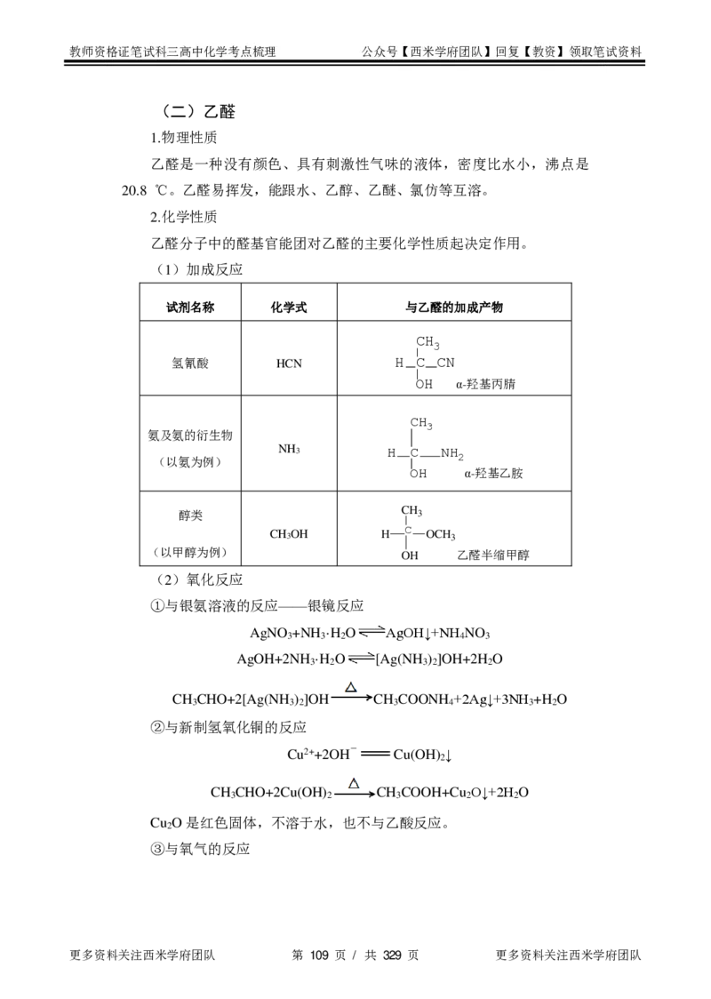 高中化学-考点梳理1_教资_25下资料合集二_25下最新科三知识点汇编+思维导图-高中_12.化学_04.考点梳理