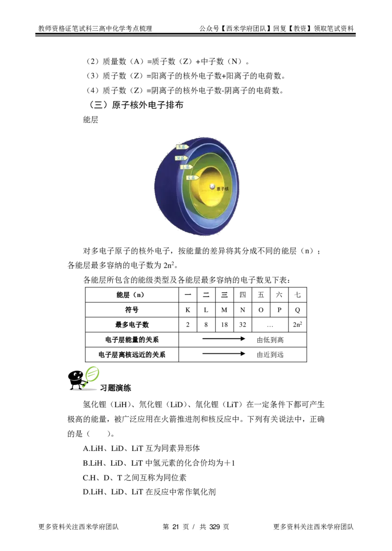 高中化学-考点梳理1_教资_25下资料合集二_25下最新科三知识点汇编+思维导图-高中_12.化学_04.考点梳理