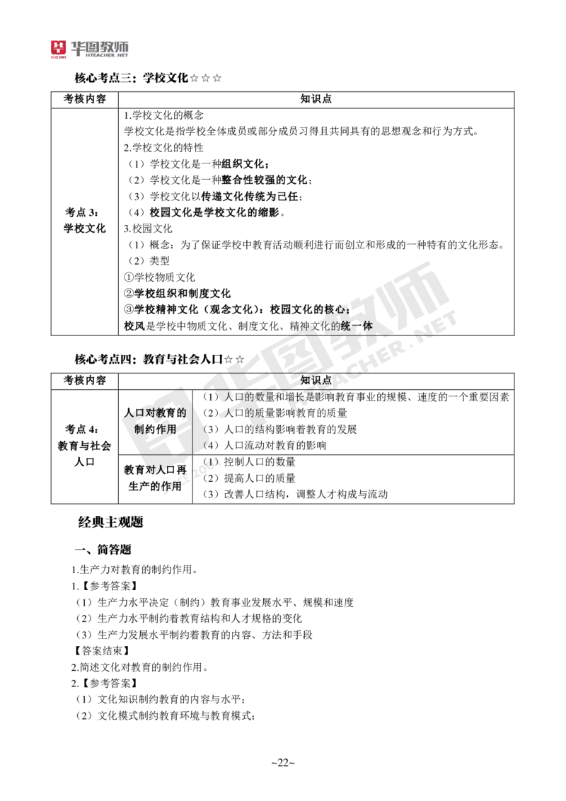 小学教育教学知识与能力_教资_教资笔试默写重点笔记