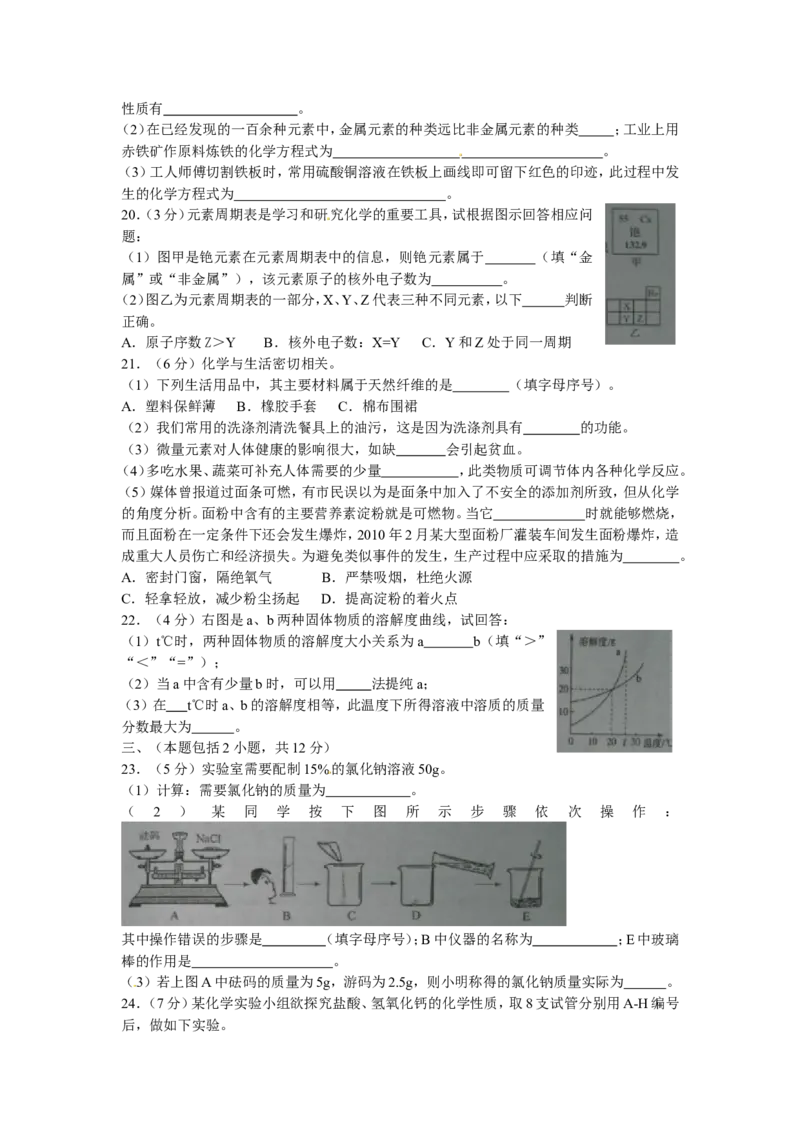 2012年滨州中考化学试题及答案_中考真题_5.化学中考真题2015-2024年_地区卷_山东省_山东滨州化学09-22