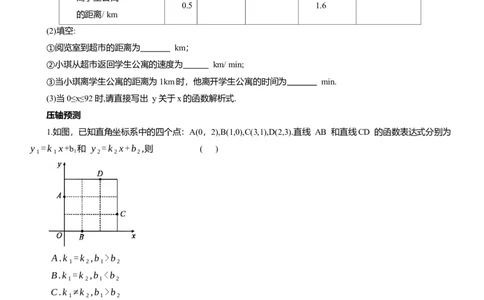 专题6一次函数知识点梳理及专项练习（含解析）_2数学总复习_2025中考复习资料_2025年中考数学一轮复习知识点梳理及专项练习